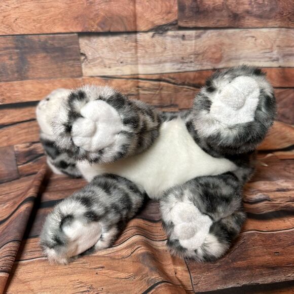 Aurora Snow Leopard Plush Stuffed Animal Toy Realistic Wild Cat Soft Cuddly Gift - Picture 7 of 10